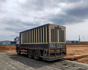 九州陆达牌粉料撒布车助力陕西道路建设
